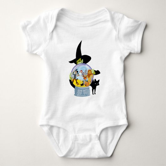 The Wicked Witch Crystal Ball Halloween Romper (Voorkant)