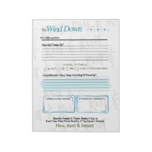 The WIND DOWN – 5-Minute Evening Journal Notepad
