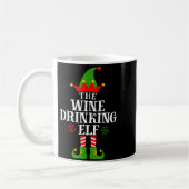 The Wine Drinking Elf Funny Matching Family Christ Koffiemok (Links)