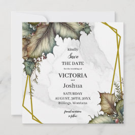 The Winery Save the Date Square Invitation card