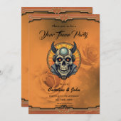 The winged skull.  kaart (Voorkant / Achterkant)