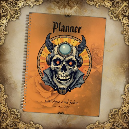 The winged skull.  planner