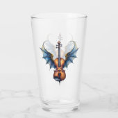 The Winged Violin of Moonlit Realms Glas (Achterkant)