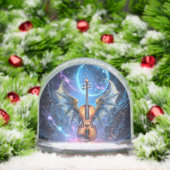The Winged Violin of Moonlit Realms Sneeuwbol (Kerstmis)