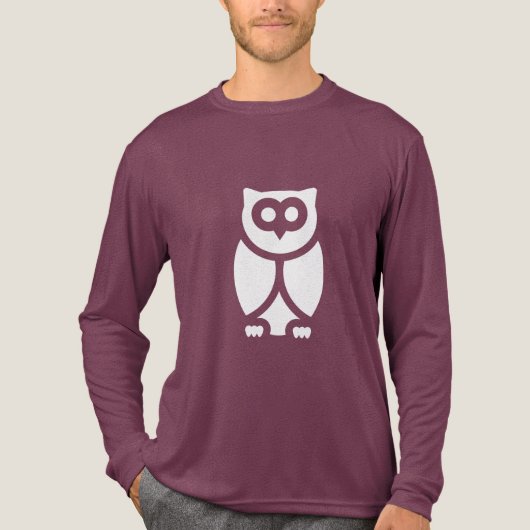 The Wise Owl Tri-Blend Shirt (Voorkant volledig)