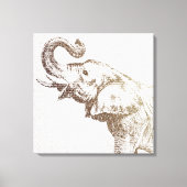 The Wisest Elephant Canvas Afdruk (Voorkant)