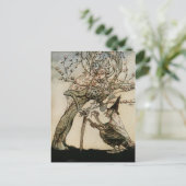 The Witch and Old Lady Tree 1922 Briefkaart (Staand voorkant)