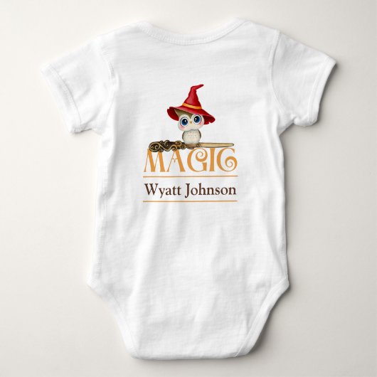 The Witch Owl Magic Herfst thema Romper (Achterkant)