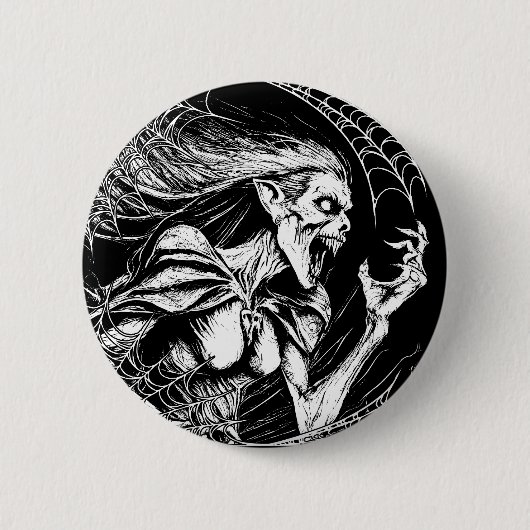 The Witch Ronde Button 5,7 Cm (Voorkant)