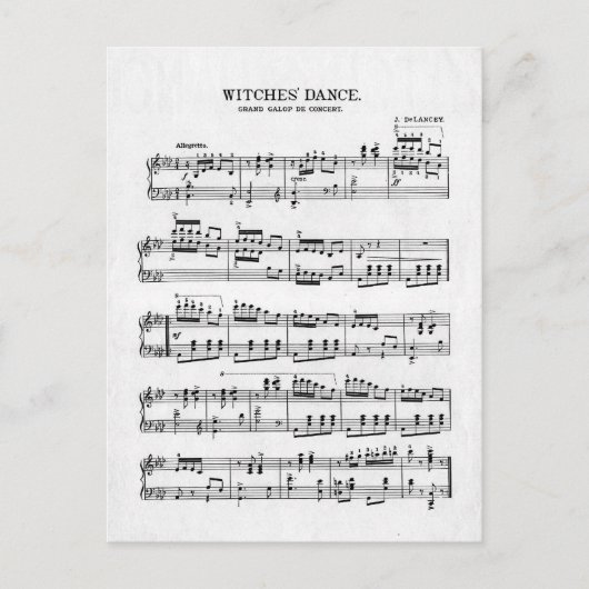 The Witches Dance Briefkaart (Voorkant)