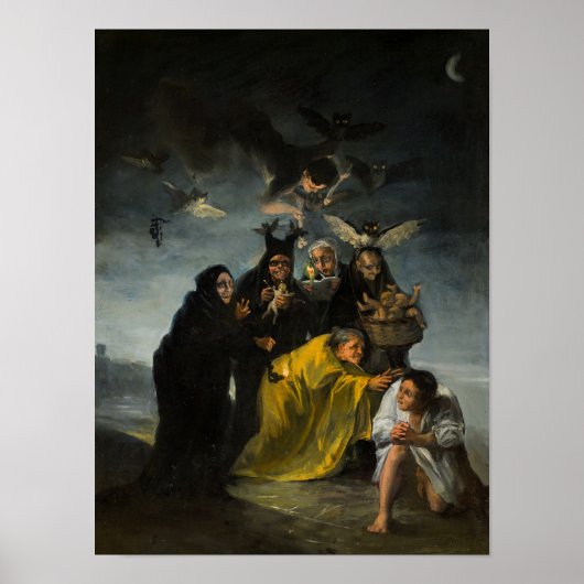 The Witches' Sabbath, Las Brujas by Francisco G Poster (Voorkant)