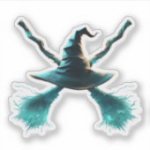 The Witch's Cross Sticker (Voorkant)