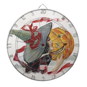 The Witch's Kiss: een Jack of Lantern op Halloween Dartbord