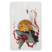 The Witch's Kiss: een Jack of Lantern op Halloween Magneet (Verticaal)