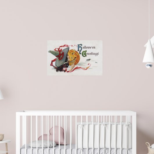 The Witch's Kiss: een Jack of Lantern op Halloween Poster (Kinderkamer 2)