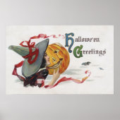 The Witch's Kiss: een Jack of Lantern op Halloween Poster (Voorkant)