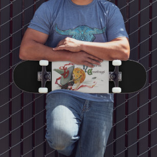The Witch's Kiss: een Jack of Lantern op Halloween Skateboard