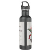 The Witch's Kiss: een Jack of Lantern op Halloween Waterfles (Achterkant)