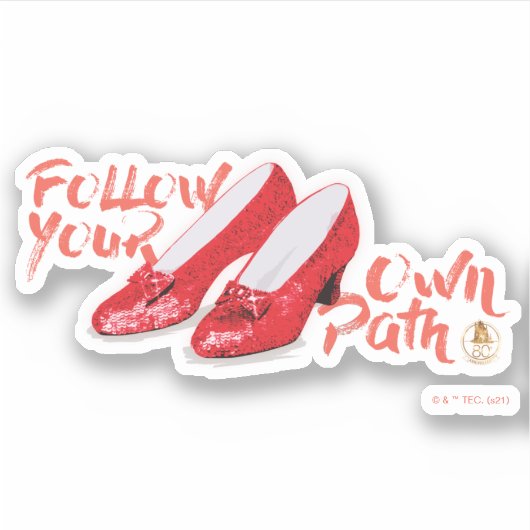 The Wizard Of Oz™ | Follow Your Own Path Sticker (Voorkant)