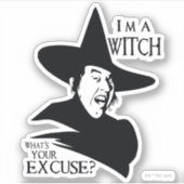 The Wizard Of Oz™ | I'm A Witch Sticker (Voorkant)