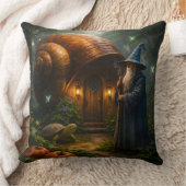 The wizard of the Shell fantasy snail accent throw Kussen (Deken)