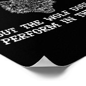 The Wolf Doesn't Perform In The Circus Cool Wolf M Poster (Hoek)