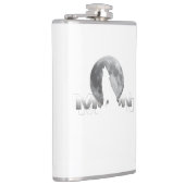 the wolf`s cry under the full moon heupfles (Rechts)