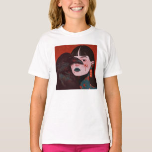 The Woman and the crow T-shirt