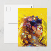 the woman briefkaart (Voorkant / Achterkant)