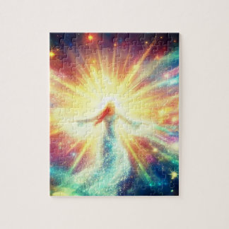The Woman in the Flowing Energy of the Universe Legpuzzel