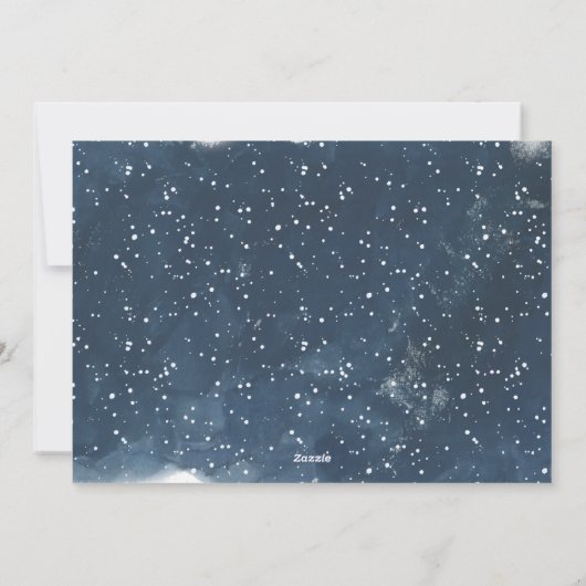 The Wonders of zijne Love Photo Script Snowy Feestdagenkaart (Achterkant)