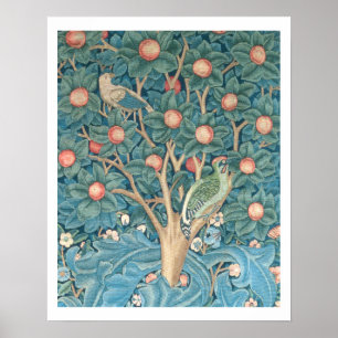 The Woodpecker Tapestry, detail van de houtpeckers Poster