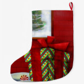 The Workshop Kerstmis Whimsey Grote Kerstsok (Achterkant)