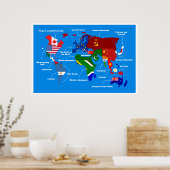 The world according to europeans poster (Cuisine)