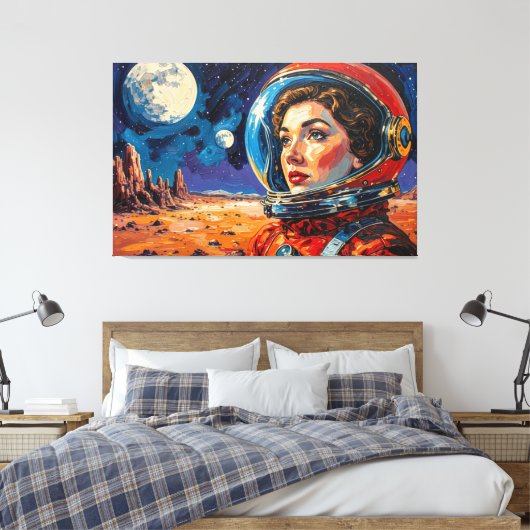 THE WORLD WE DISCOVERED 21 CANVAS AFDRUK (Insitu (Slaapkamer))