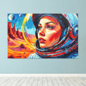 THE WORLD WE DISCOVERED CANVAS AFDRUK (Insitu (Houten vloer))