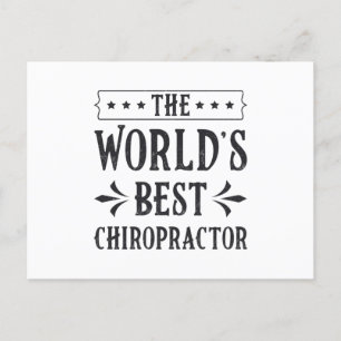 The World's Best Chiropractor Chiropractic Spine Briefkaart