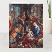 The Worship of the Shepherds Christmas Greetings Kaart (Achterkant)