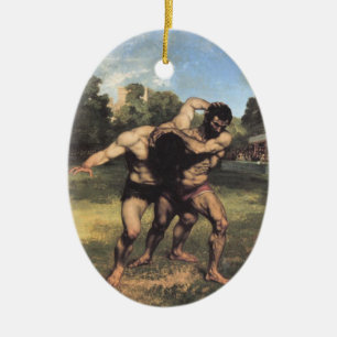 The Wrestlers Keramisch Ornament