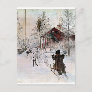 The Yard and Wash House, Carl Larsson Briefkaart