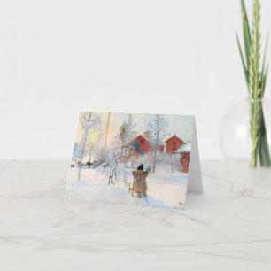 The Yard and Washhouse, 1895, door Carl Larsson Bedankkaart