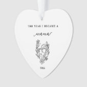 The Year I Became A Mama Gift Acrylic Ornament (devant)