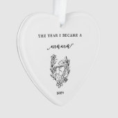 The Year I Became A Mama Gift Acrylic Ornament (devant)