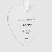 The Year I Became A Mama Gift Acrylic Ornament (devant)