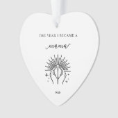 The Year I Became A Mama Gift Acrylic Ornament (devant)