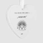 The Year I Became A Mama Gift Acrylic Ornament (devant)