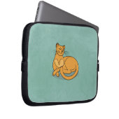 The Yellow Cat Laptop Sleeve (Voorkant Rechts)