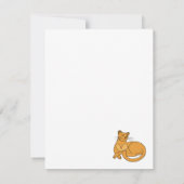 The Yellow Cat RSVP Kaartje (Achterkant)