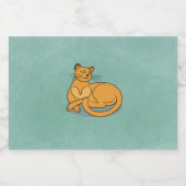 The Yellow Cat Sparkling Wijnetiket (Enkel label)