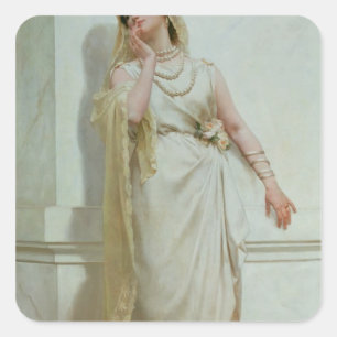 The Young Bride, 1883 Vierkante Sticker